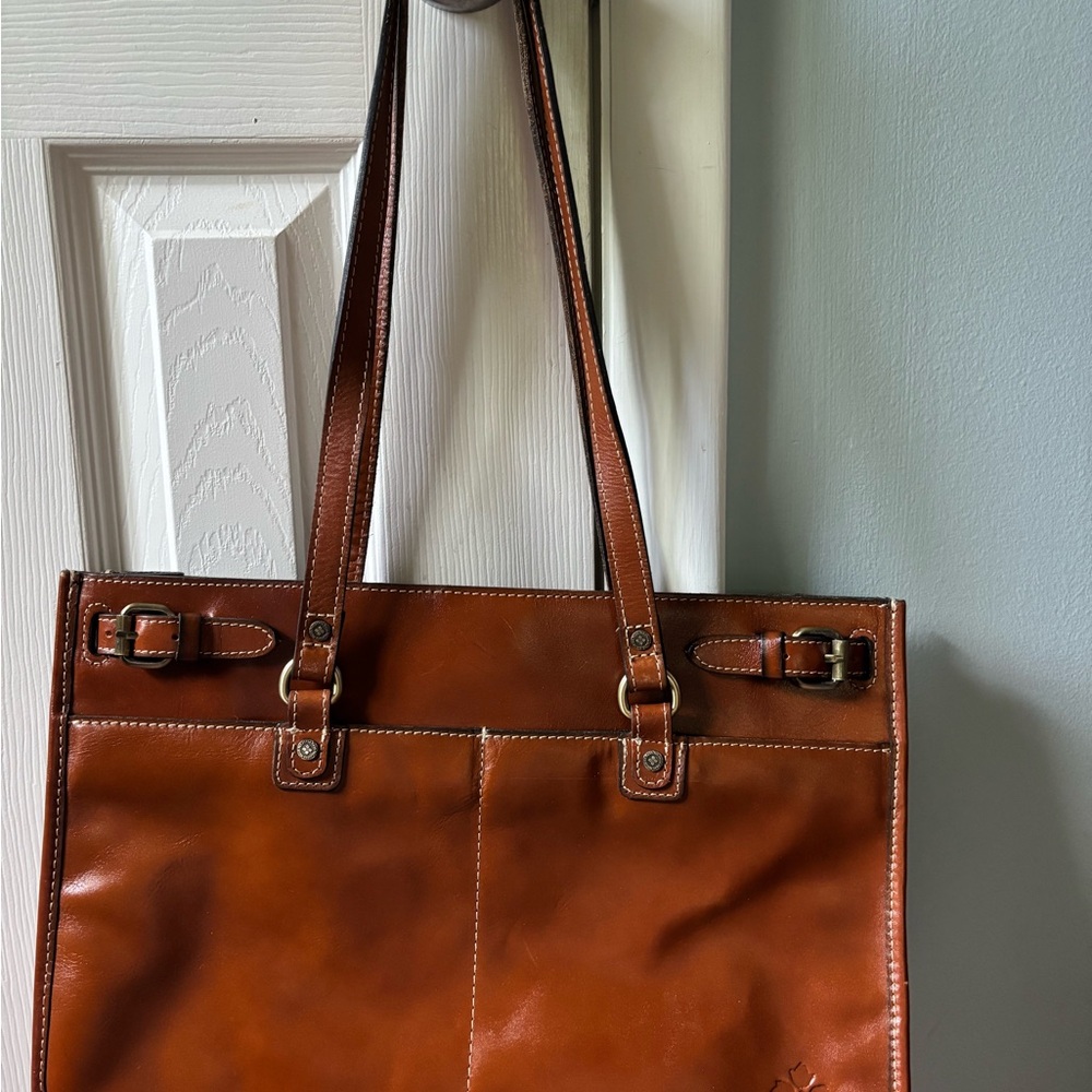 Patricia Nash Tan Leather Tote Bag